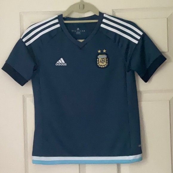 AFA Argentine Football Soccer Association blue jersey size medium - Picture 1 of 4